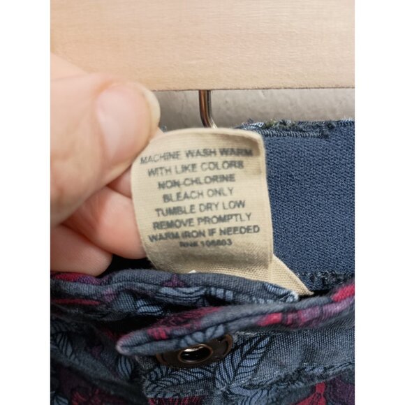 Duluth Trading Co Womens Skort Size 12 Gray Floral Outdoor Hiking Sports - Picture 7 of 9